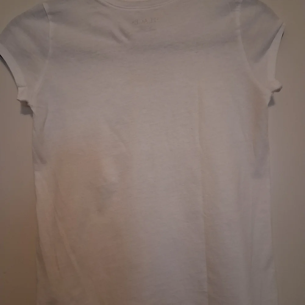 The Children's Place White Tee with Pink Glitter Crown Design Size LG (10/12)